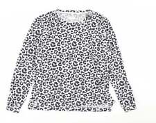 jeff and co Womens Animal Polyester Blend Pyjama Top Size 8