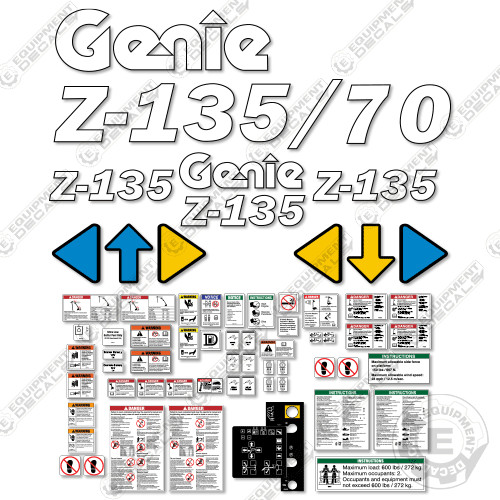 Fits genie 135 decal - fits,