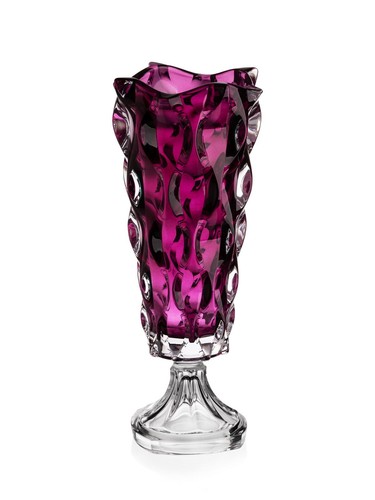 Crystal glass footed - crystal, vase