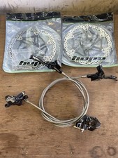 Hope M4 Race Evo Brake set 203mm Floating Discs Stealth Black.