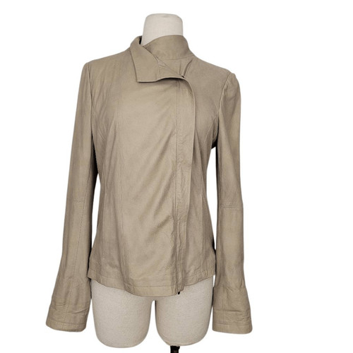 Vince tan asymmetric zip - tan,