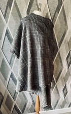 Zara Oversized Grey Red Check