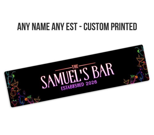 Personalised bar runner ideal - bar,