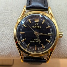 Vintage Roamer 17 jewel shock proof manual watch. Working. Recent service