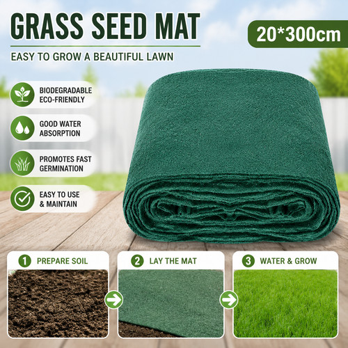 Grass seed mat - grass, biodegradable