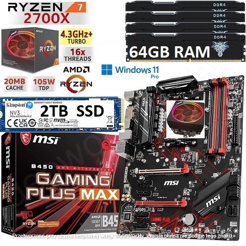 Amd ryzen 2700x 64gb ram - ryzen, 7