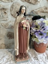 Vintage Chalkware French Religious Statue St Thérèse of Lisieux by Pieraccini