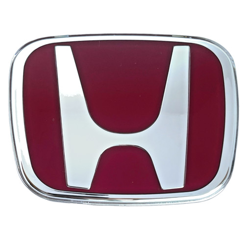 Honda red trunk emblem - h, badge