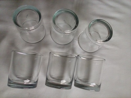 Clear glass jars for - 6, x