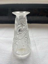 Pair of Lalique Sirene Solifleur Vase In Crystal