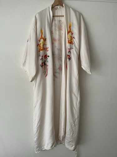 Vintage white silk and - silk,