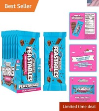 MrBeast Milk Chocolate KING Size Bar - 10 Count, Smoothest Treat for Sharing