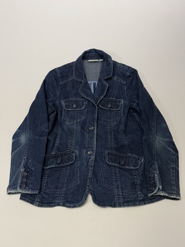 Denim medium wash button - co,