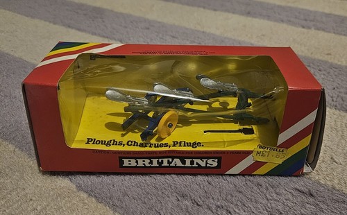 Britains 1970s 1980s ploughs - 1980s,