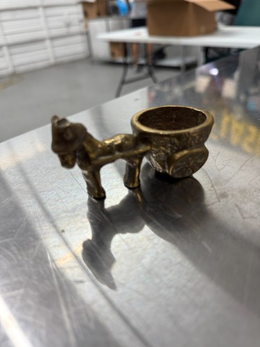 Vintage solid brass horse - vintage,