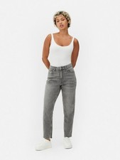 Ladies High Rise Mom Fit Jeans