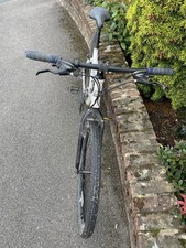 Carrera Axle LTD hybrid bike White Frame with blue trim