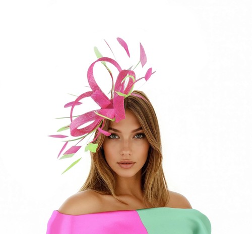 Fuchsia pink lime green - pink,