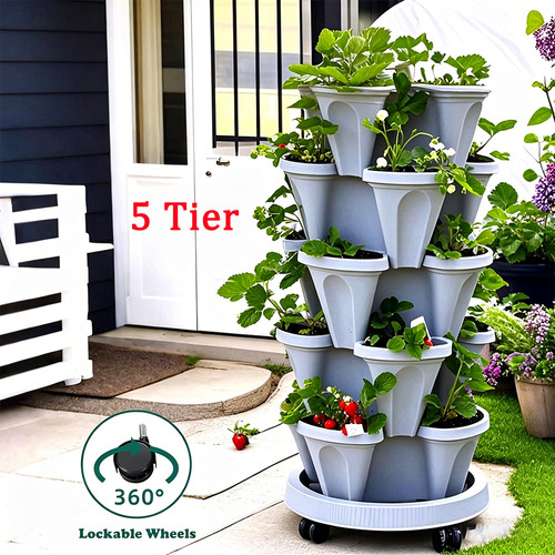 Vertical planter tier - planter,