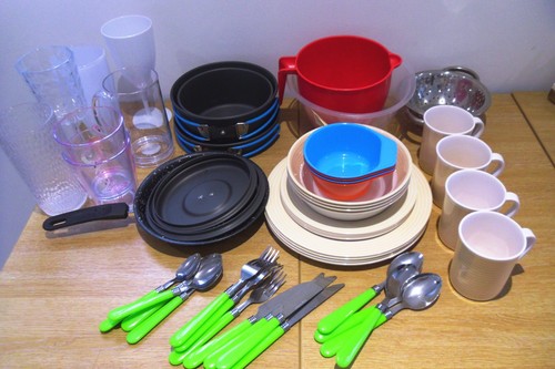 Camping bundle cooking pans - of,