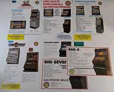 Electrocoin Pub Fruit Machine AWP Vintage 1980's Sales Flyers Lot