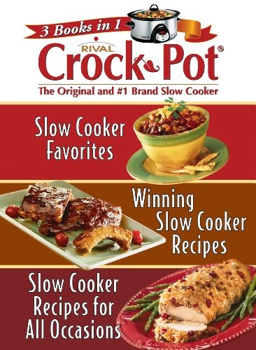 Rival crock pot - books, 1