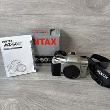 Pentax MZ-60 35mm SLR Film Camera In Original Box With Manual Excellent Conditio