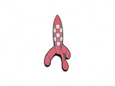 Tintin Pins: Rocket Moon Lens - Comic Herge - Lapen Pin Badge - Pin's Atl Sign