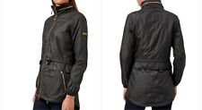 Barbour International Women's Black Eastern Creek Parka Size UK 10/ 39-40" Chest