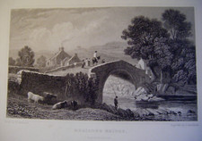 1830 antique print rhayader - 1830,