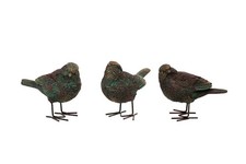 Bronze Birds Set of 3
