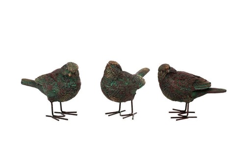 Bronze birds set - of, 3
