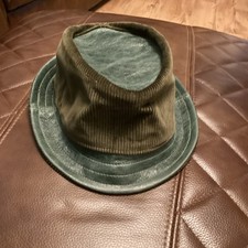Men’s Jill Corbett Cord And Leather Trilby Hat Size 7