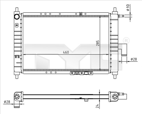 Radiator engine cooling for - cooling,