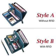 Ladies Leather Wallet Long Purse Phone Card Holder Case Clutch Large Capacity