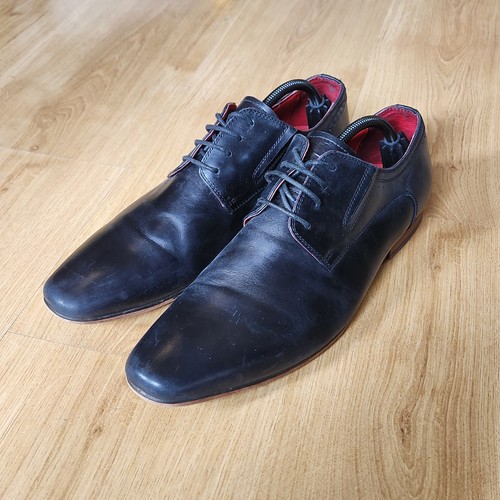 Jimmy bee black leather derby - bee,
