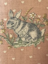 Peter Pan Fabrics- Blue rabbit