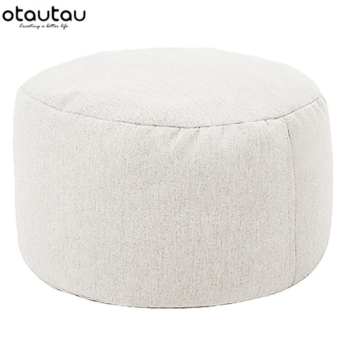 Round stool linen - round, bean
