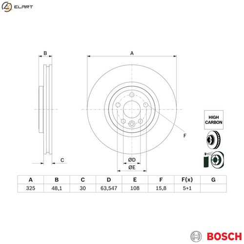 Brake disc 986 479 g32 - brake,