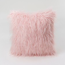 Faux Fur Fluffy Soft Square Plush Pillow Case Cushion Cover Home Sofa Bed Decor