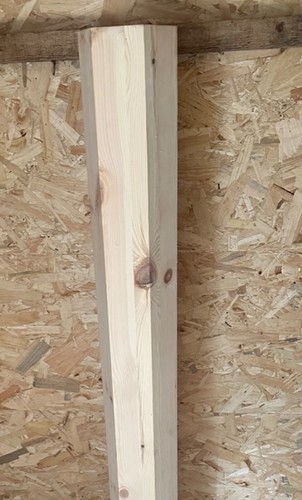 Pine hexagon post - hexagon,