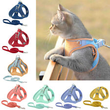 Dogs Cat Harness and Lead Leash Reflective Puppy Kitten Harness Outdoor Walking
