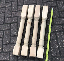 4 Wooden Pine Farmhouse Priory Table Legs 70mm W X 700mm Tall pine Table Legs x4