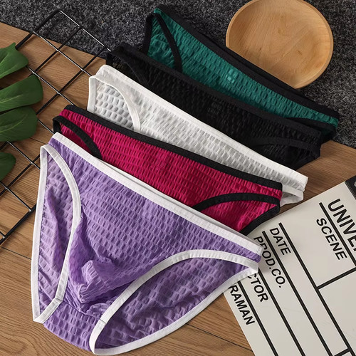 Men sheer lace underwear low - sheer,