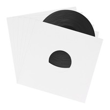 10 Pcs 12" Vinyl Record Jackets for LP Vinyl Records Storage,White