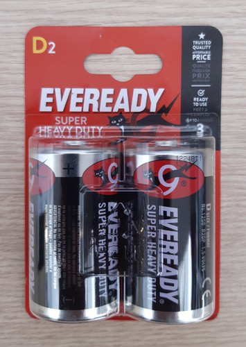 Eveready batteries size d - batteries,