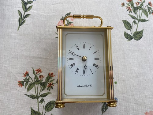 London clock company - clock, brass