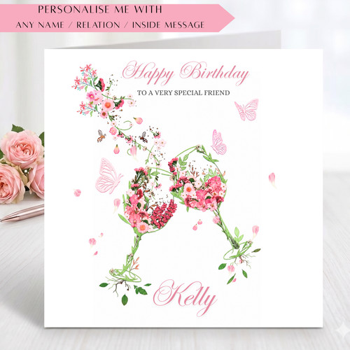 Personalised birthday card - personalised,
