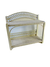 Vintage 70s White Wicker