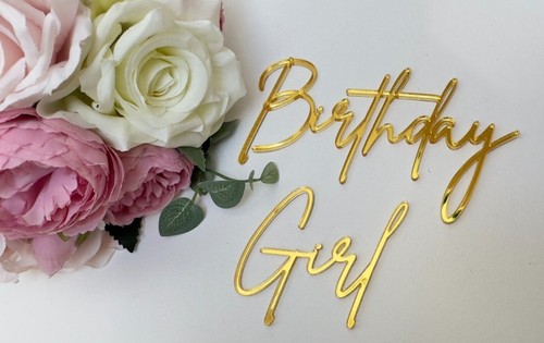 Personalised acrylic cake - personalised,